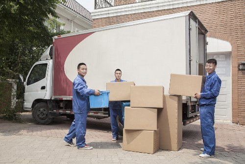 A secure Kingston storage unit with organized boxes and furniture