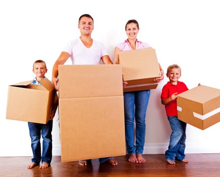 Professional packing services in Kingston organizing moving boxes