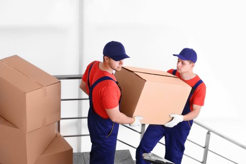 Secure document storage facility in Kingston with organized archive boxes
