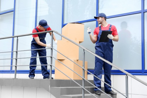 Customer complaint being reviewed in a storage office