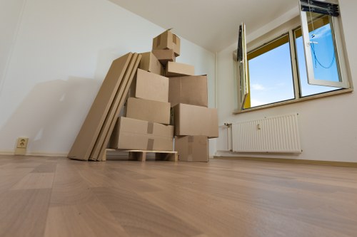 Furniture and boxes prepared for small removals in Kingston
