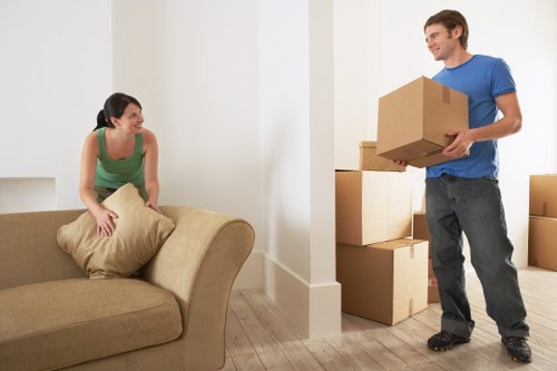 Secure student storage unit in Kingston with packed boxes